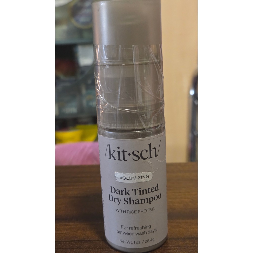 Kitsch Volumizing Dark Tinted Dry Shampoo with Rice Protein 1oz Fragrance Free